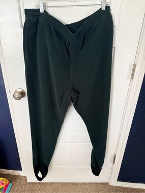 Men's Dark Green Fleece Angler Sweatpants